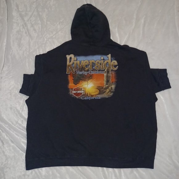 Harley-Davidson Riverside Dealer Exclusive Hoodie by MotorClothes Size 5XL - Picture 8 of 9